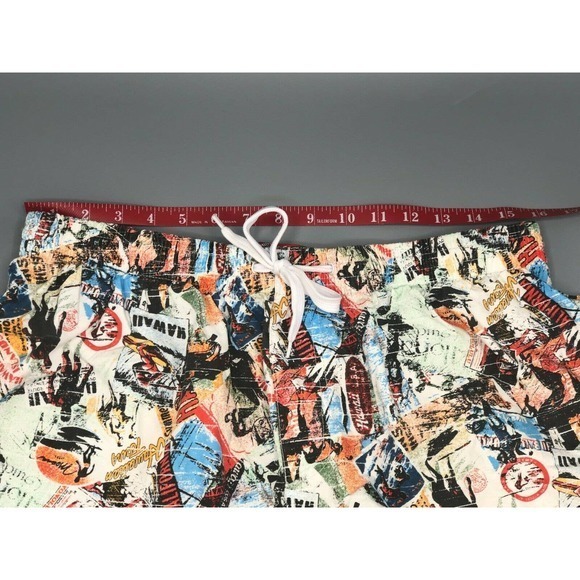 Boardshorts 14'' Length Surfer Hawaiian Size 30 in - Picture 5 of 10